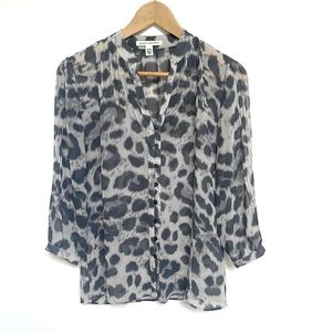 Banana Republic Animal Print Blouse